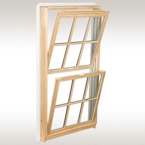 پنجره چوبی بازویی