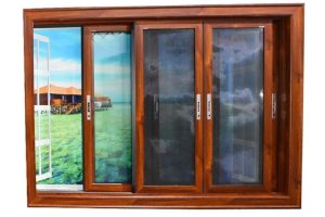 پنجره چوبی کشویی