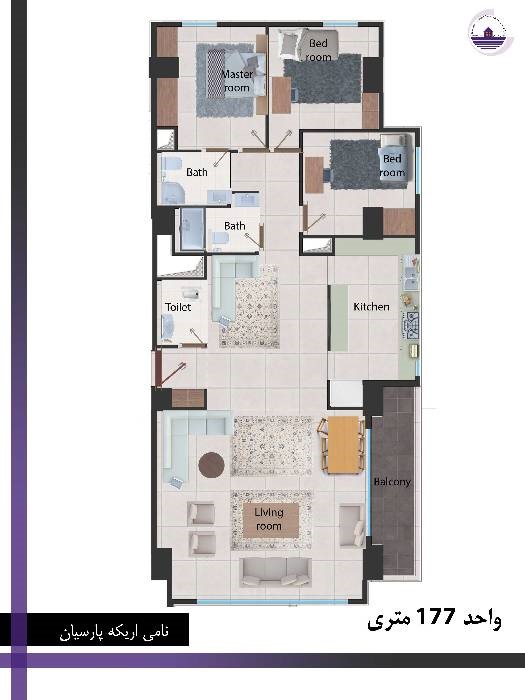 متراژ واحدهای پروژه بقیه الله 3